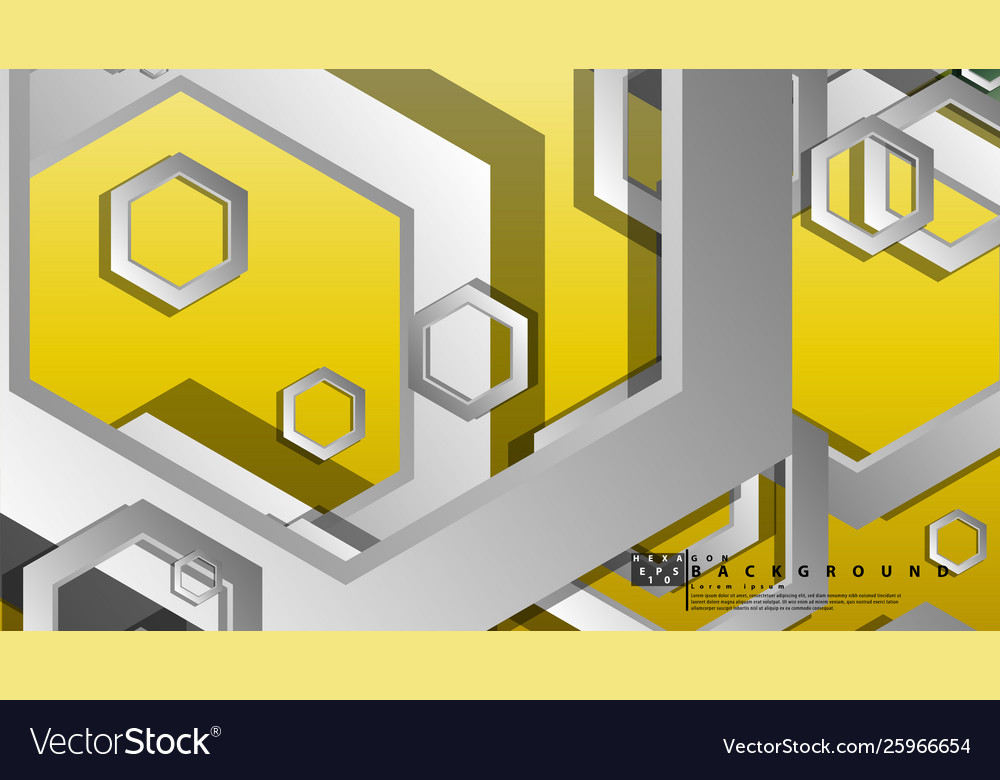 Abstract geometric background with hexagons