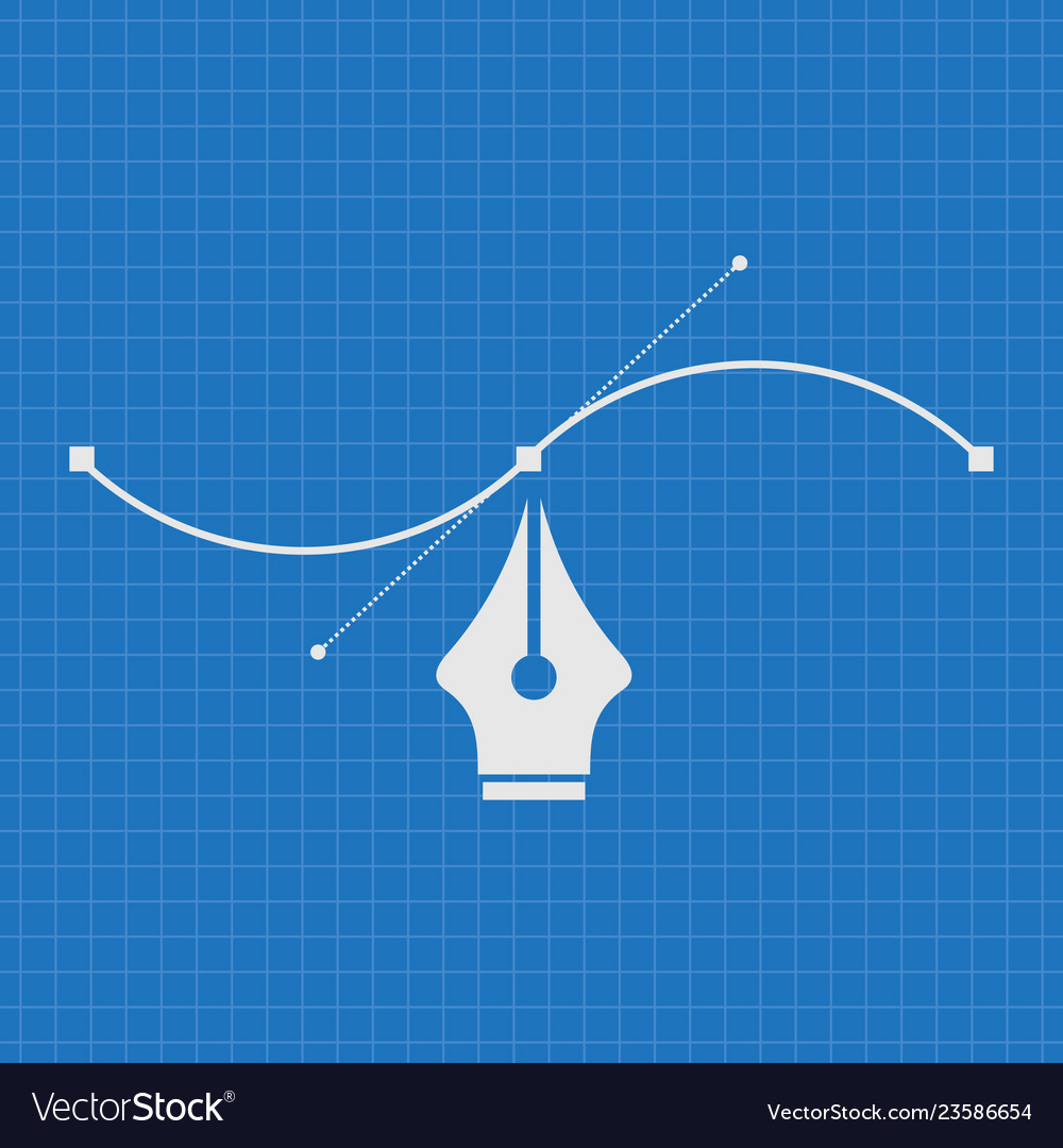 Blueprint of pen tool cursor