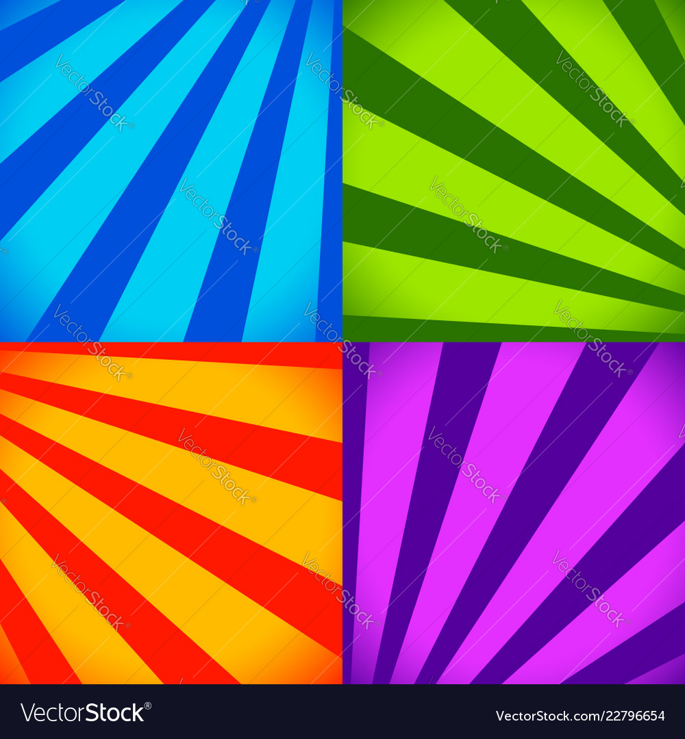Colorful Abstract Rays Backgrounds
