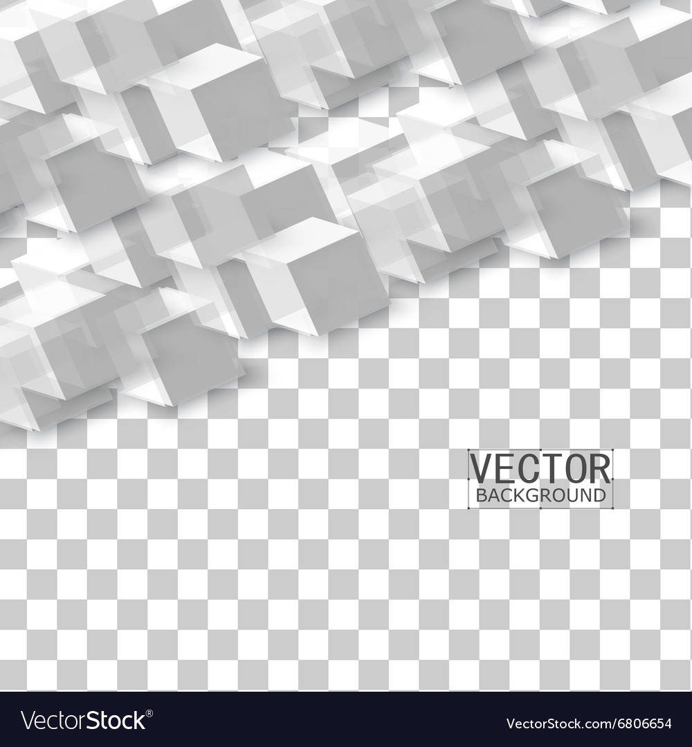 Gray Cube Abstract Background
