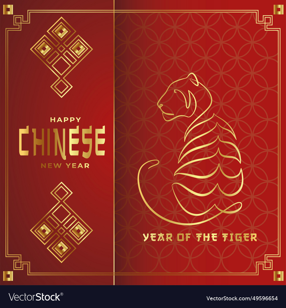 Happy chinese new year card oriental festival