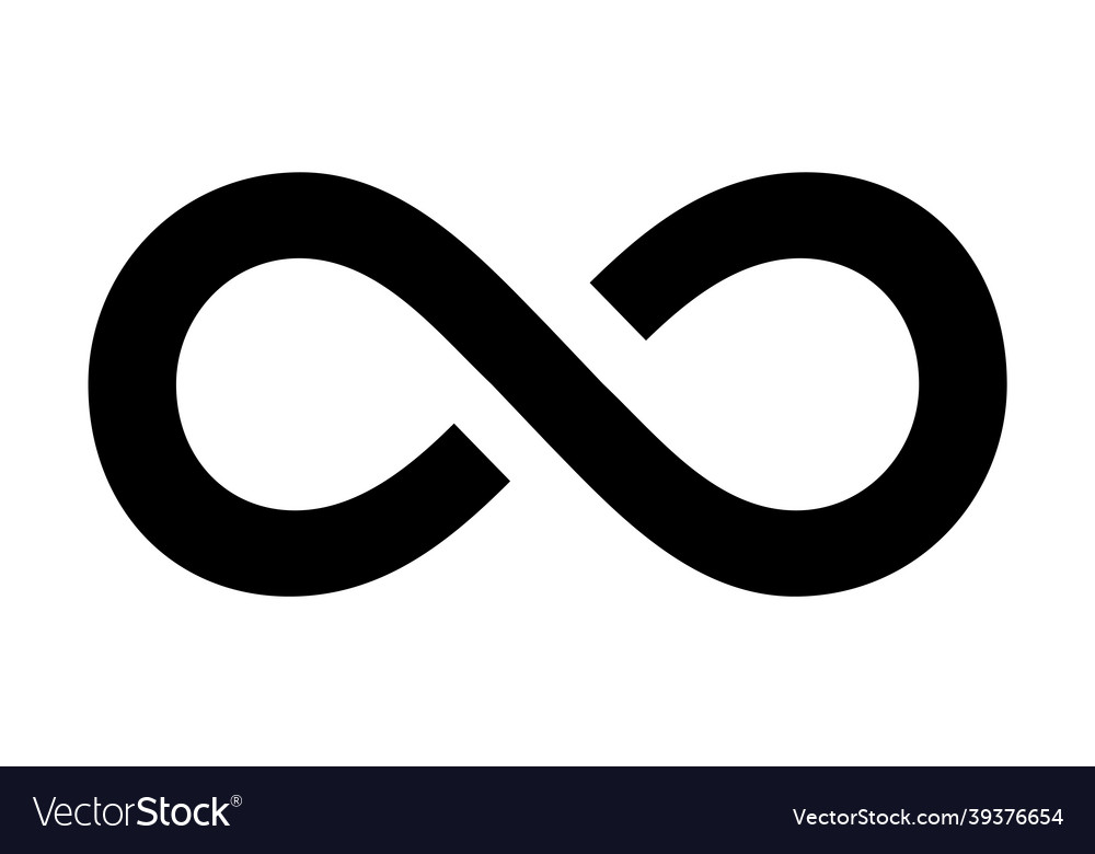 Infinity icon unlimited limitless symbol sign Vector Image