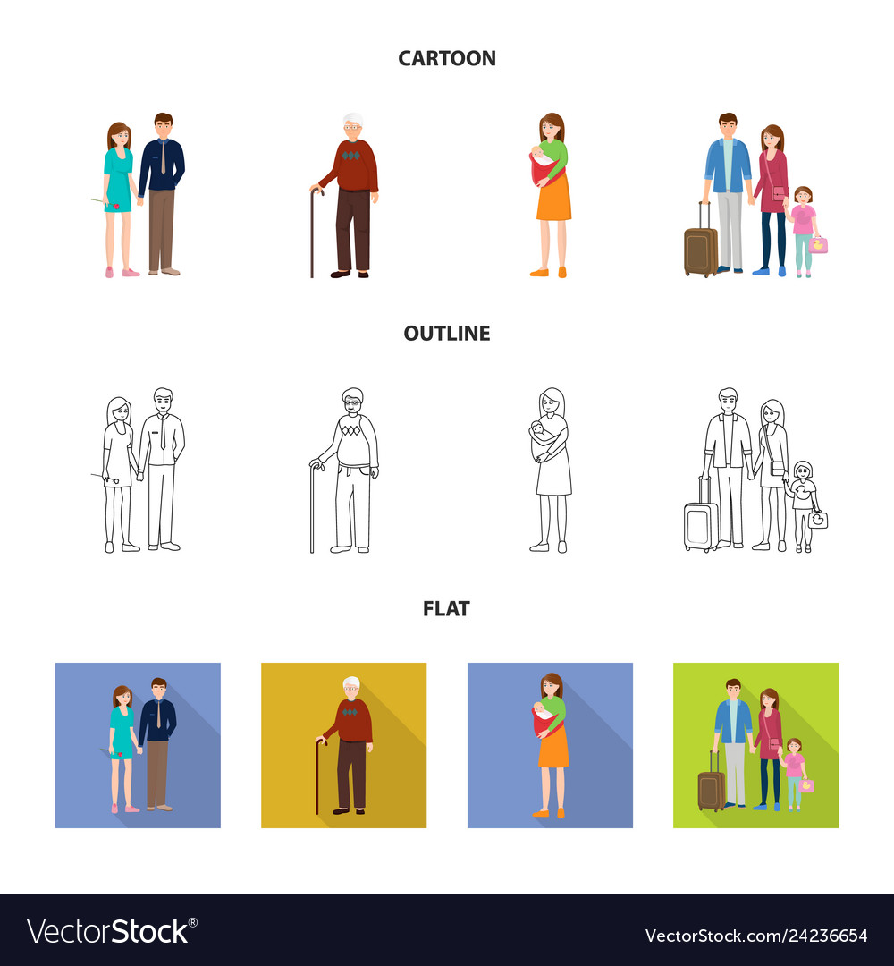 Isolated object of character and avatar sign vector image Isolated object of character and avatar sign