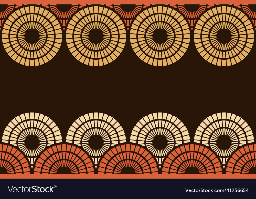 Seamless horizontal border pattern with striped Vector Image Seamless horizontal border pattern with striped