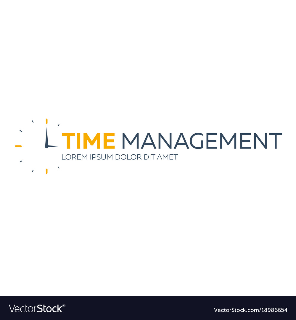 Zeitmanagement Logo flach