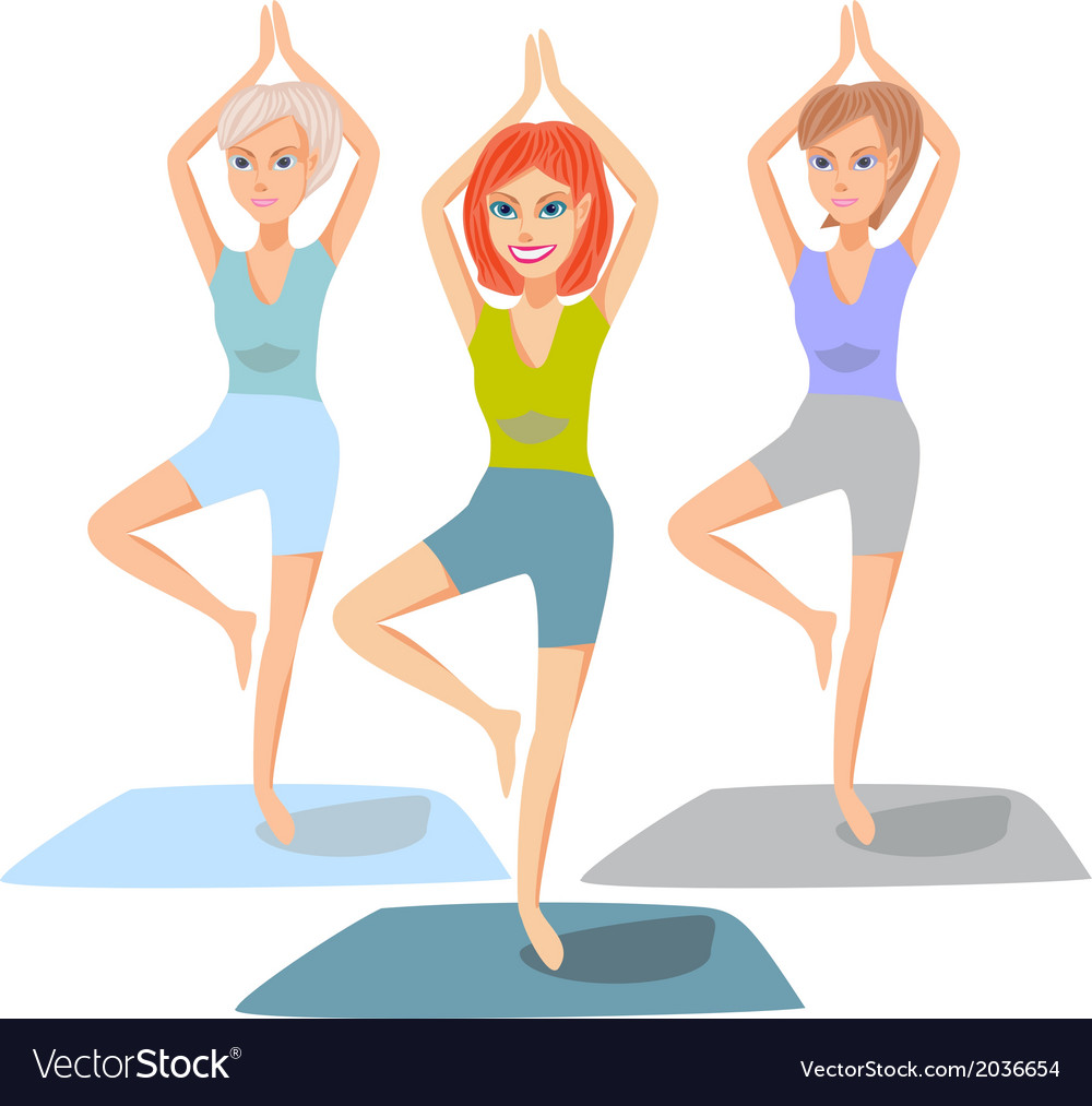 Yoga classes Royalty Free Vector Image - VectorStock