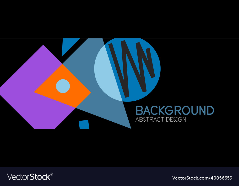 Abstract background blocks lines triangles vector image Abstract background blocks lines triangles