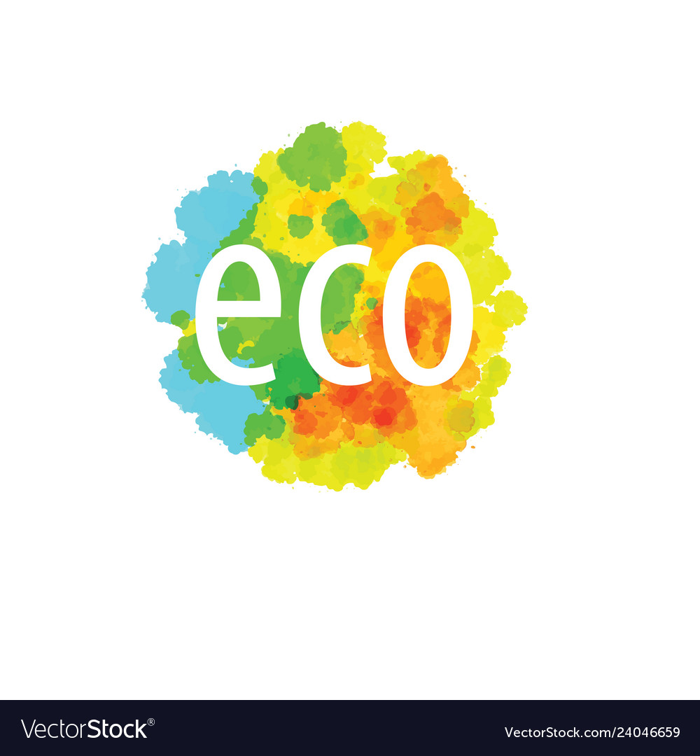 Abstract eco sign of the icon