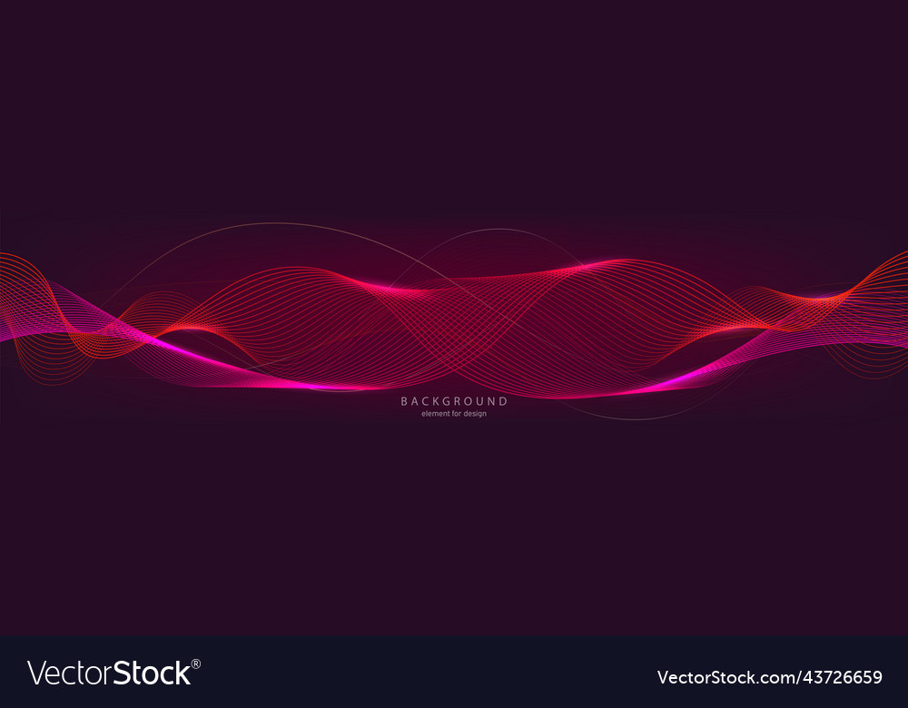 Abstract wave background element for design vector image Abstract wave background element for design