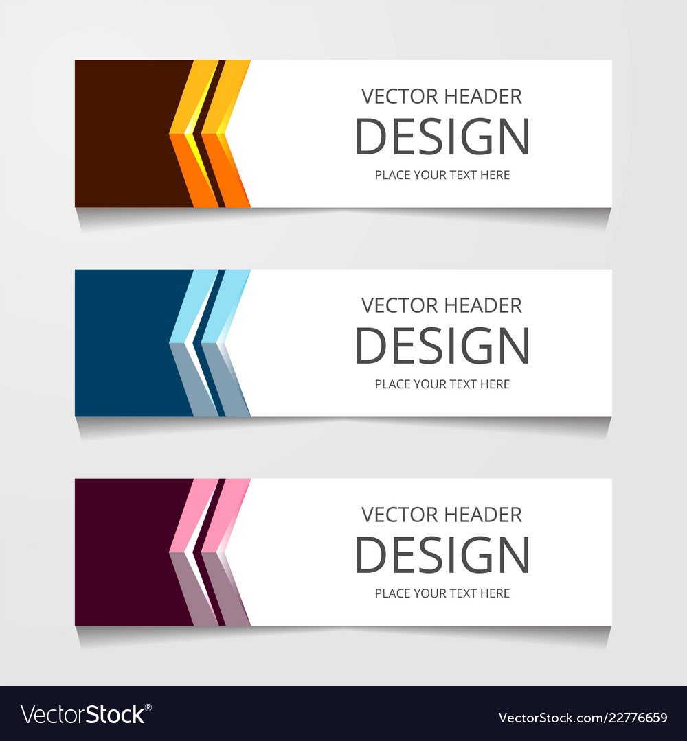 Abstract web banner design background or header Vector Image Abstract web banner design background or header