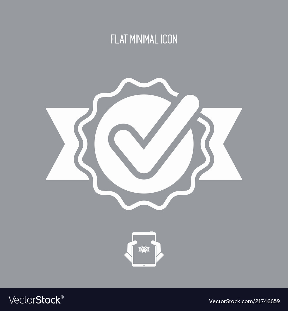 Checking quality symbol icon Vector Image Checking quality symbol icon