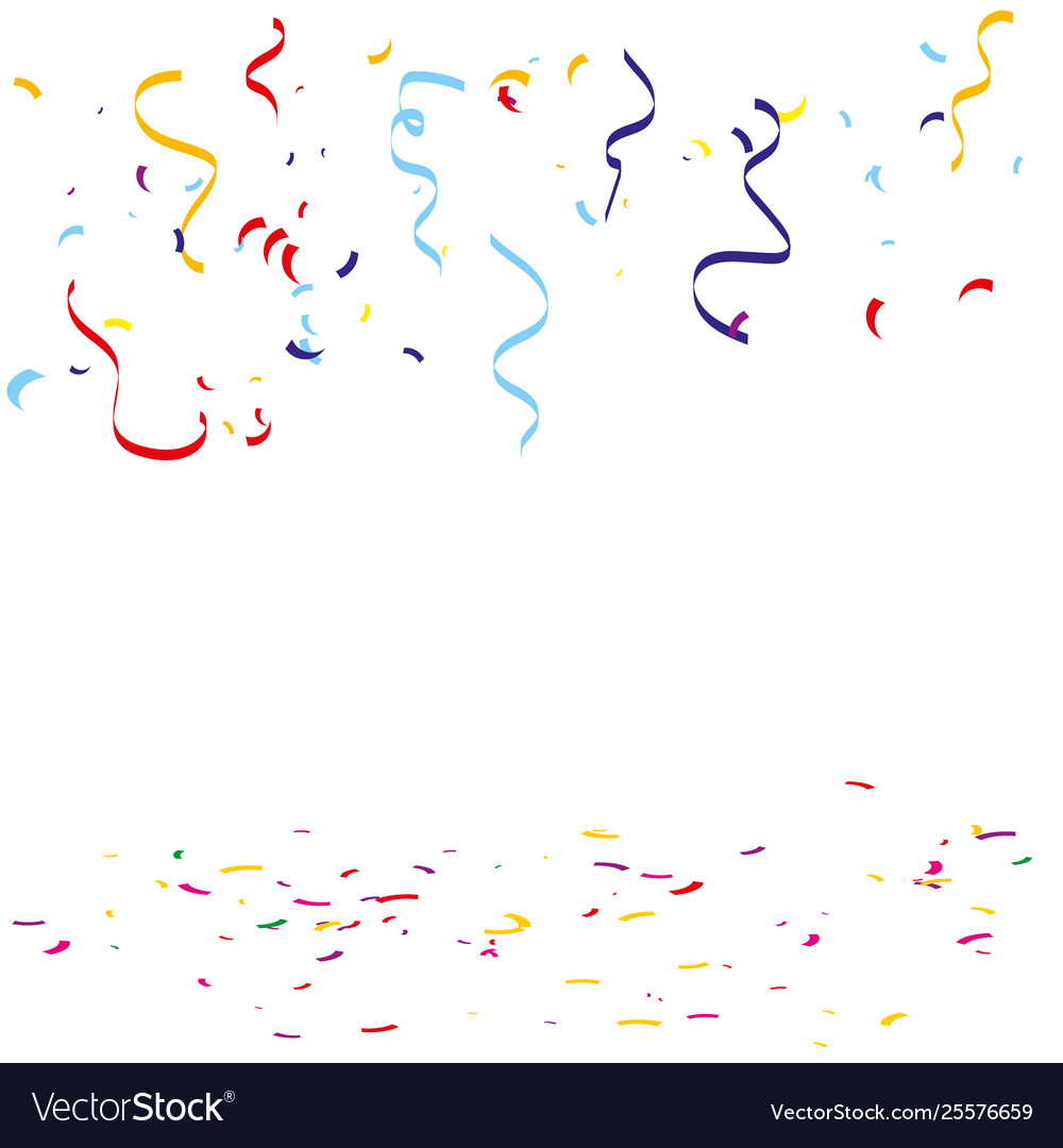 Bunte Konfetti festlich