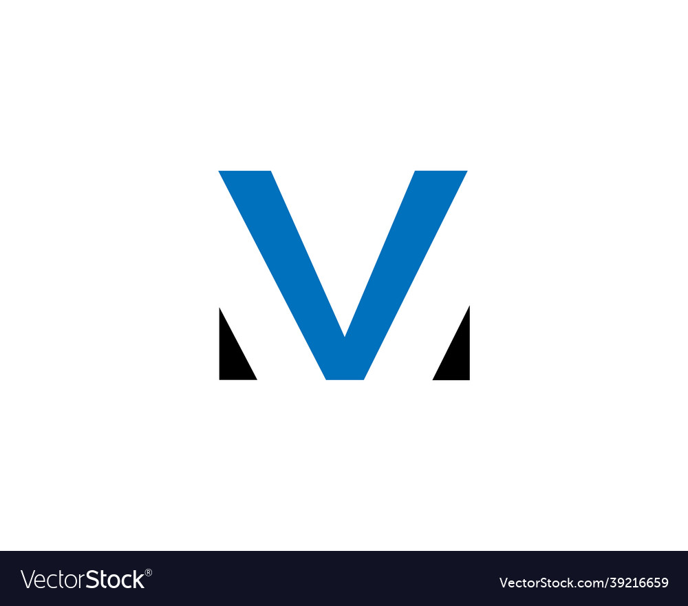 M mv and vm letter logo Royalty Free Vector Image