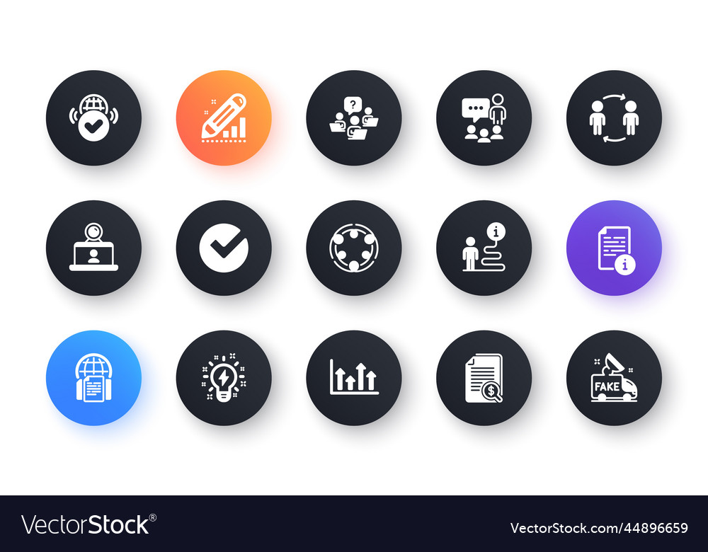 Minimal set of inclusion workflow and inspiration Vector Image