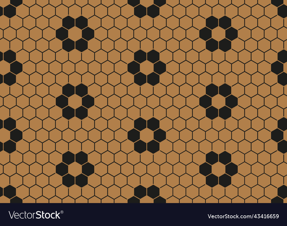 Seamless honeycomb pattern background vector image Seamless honeycomb pattern background