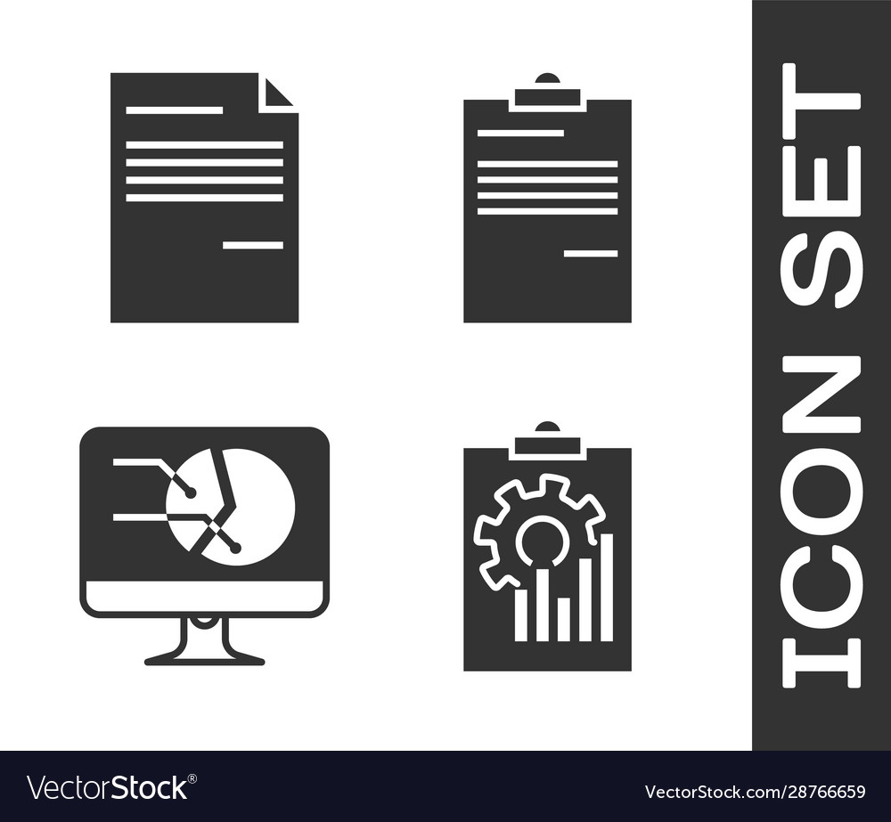 Clipboard mit Diagrammdiagramm Dokument Computer vector image Clipboard mit Diagrammdiagramm Dokument Computer