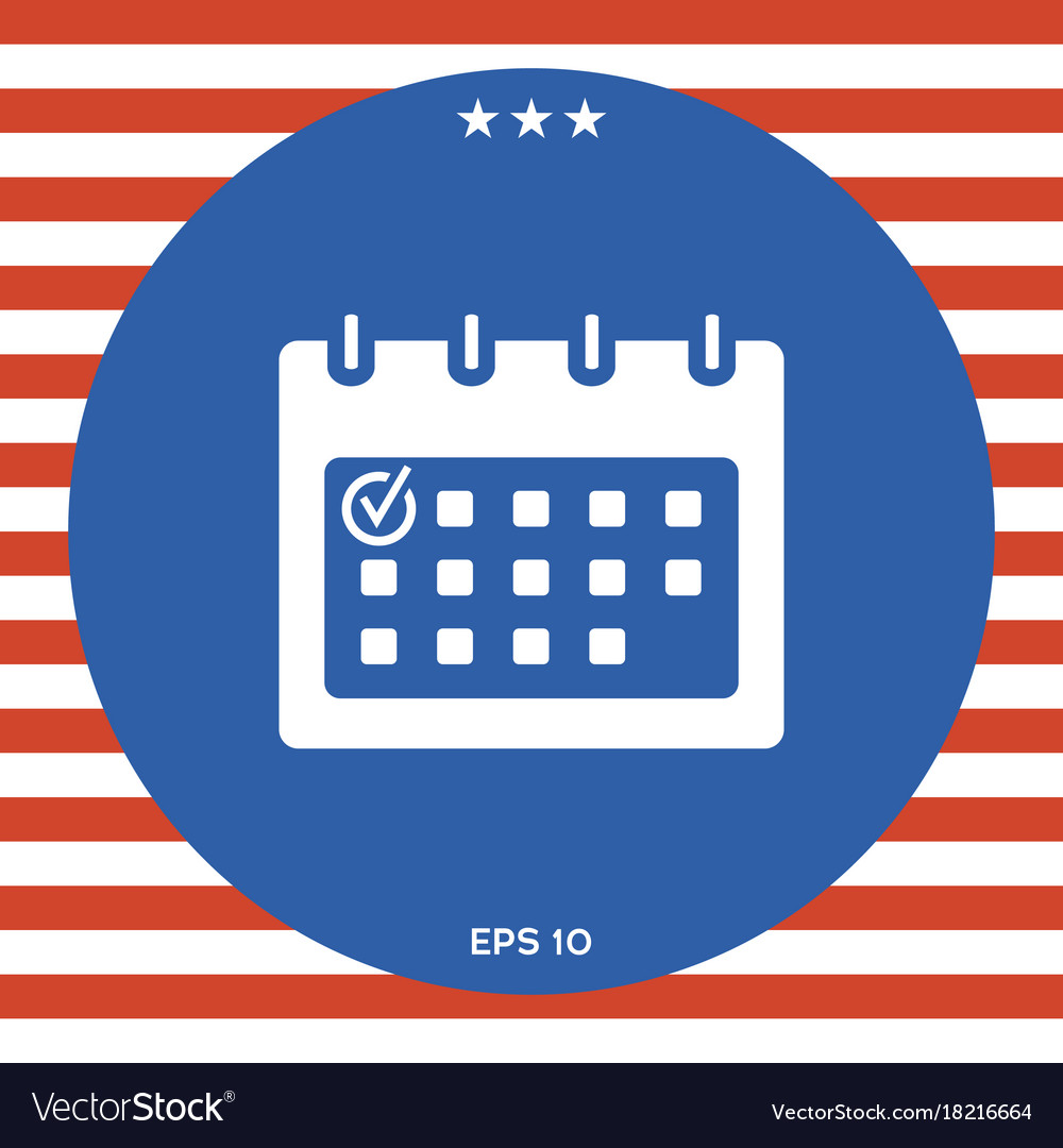 Calendar with check mark- ico