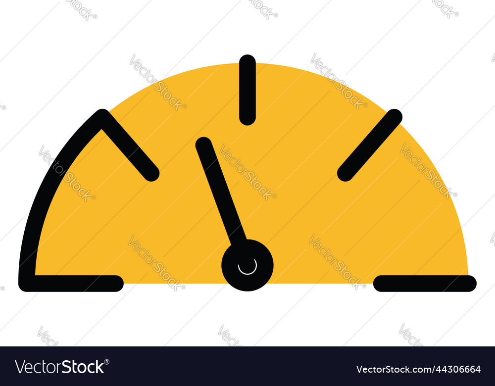 Car speed control on a white background Royalty Free Vector