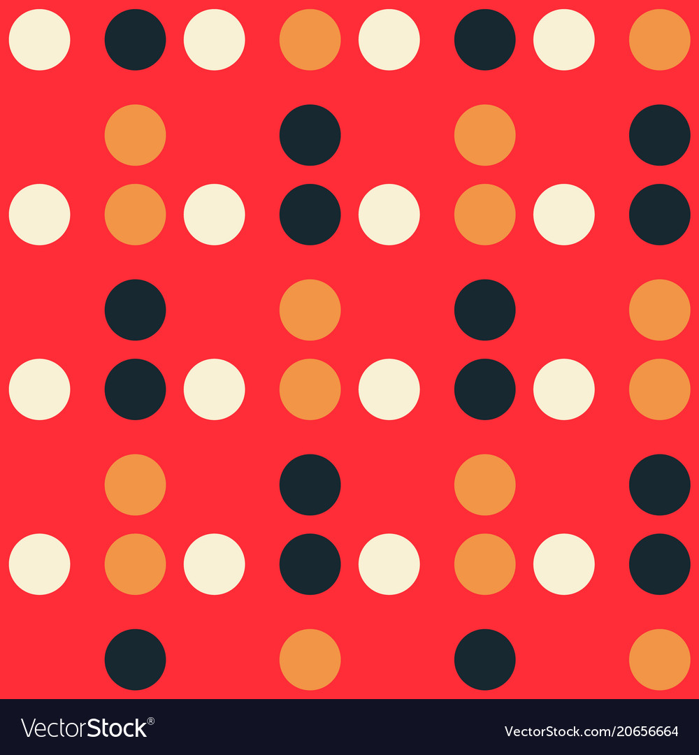 Circle grid geometric seamless pattern
