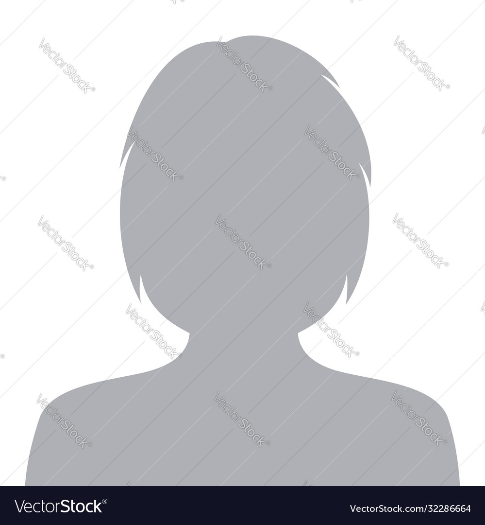 Weiblich standard avatar profil ikone Vector Image Weiblich standard avatar profil ikone