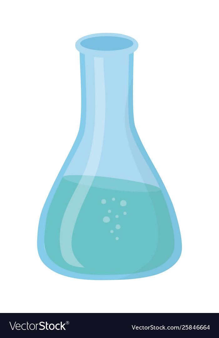 Isolated laboratory flask design