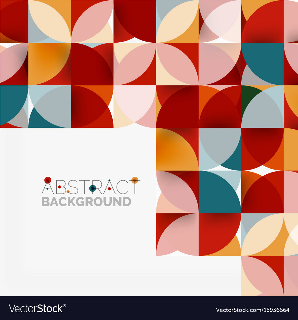 Modern geometrical abstract background circles Vector Image