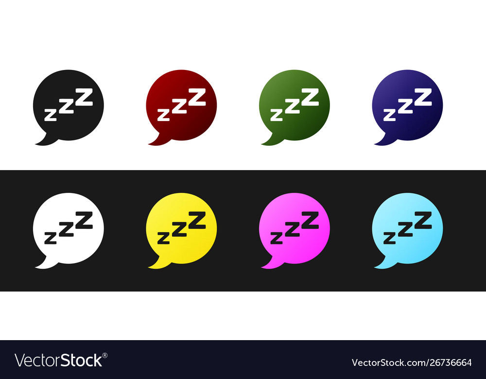 Speech Bubble with Snoring Icon