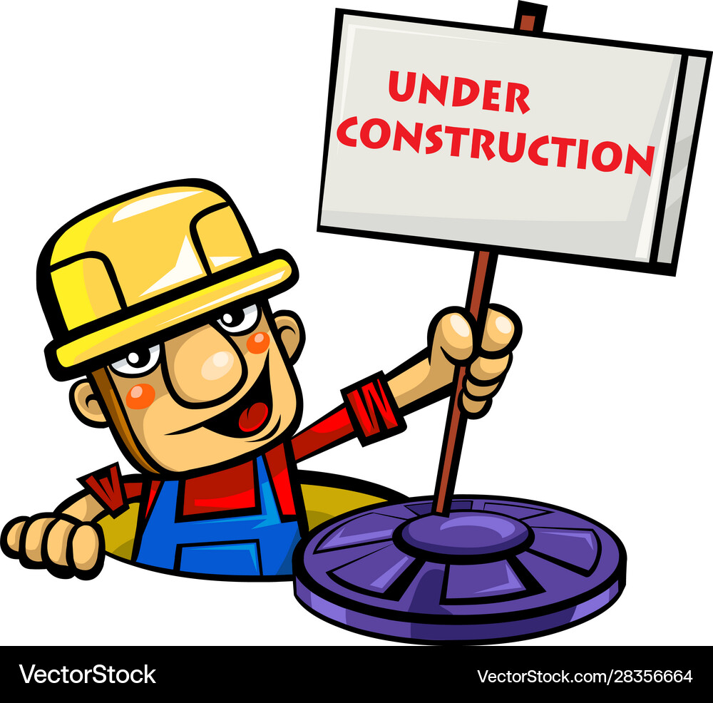 Under construction Royalty Free Vector Image - VectorStock