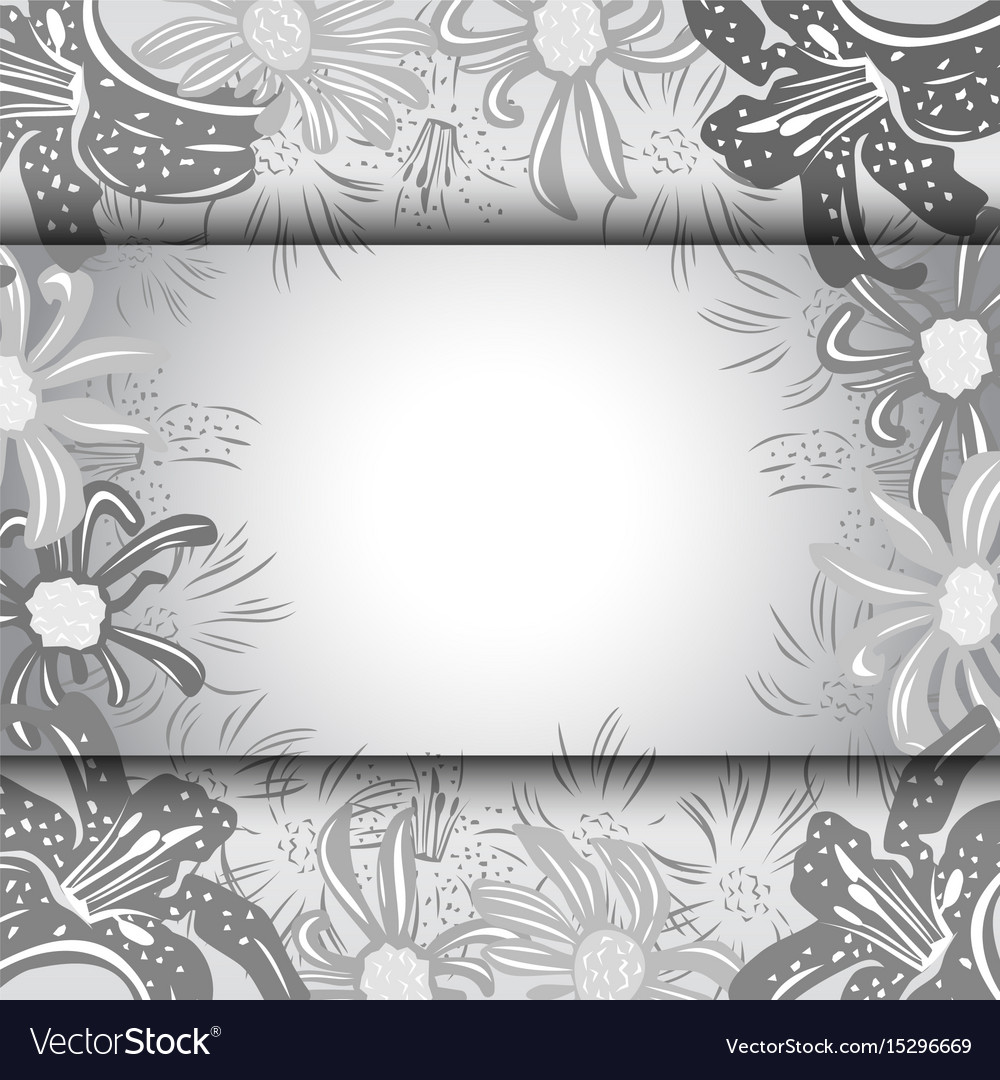 Abstract floral frame