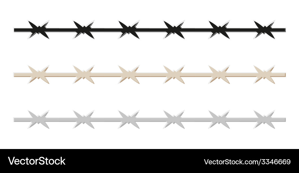 Barbed wire Royalty Free Vector Image - VectorStock