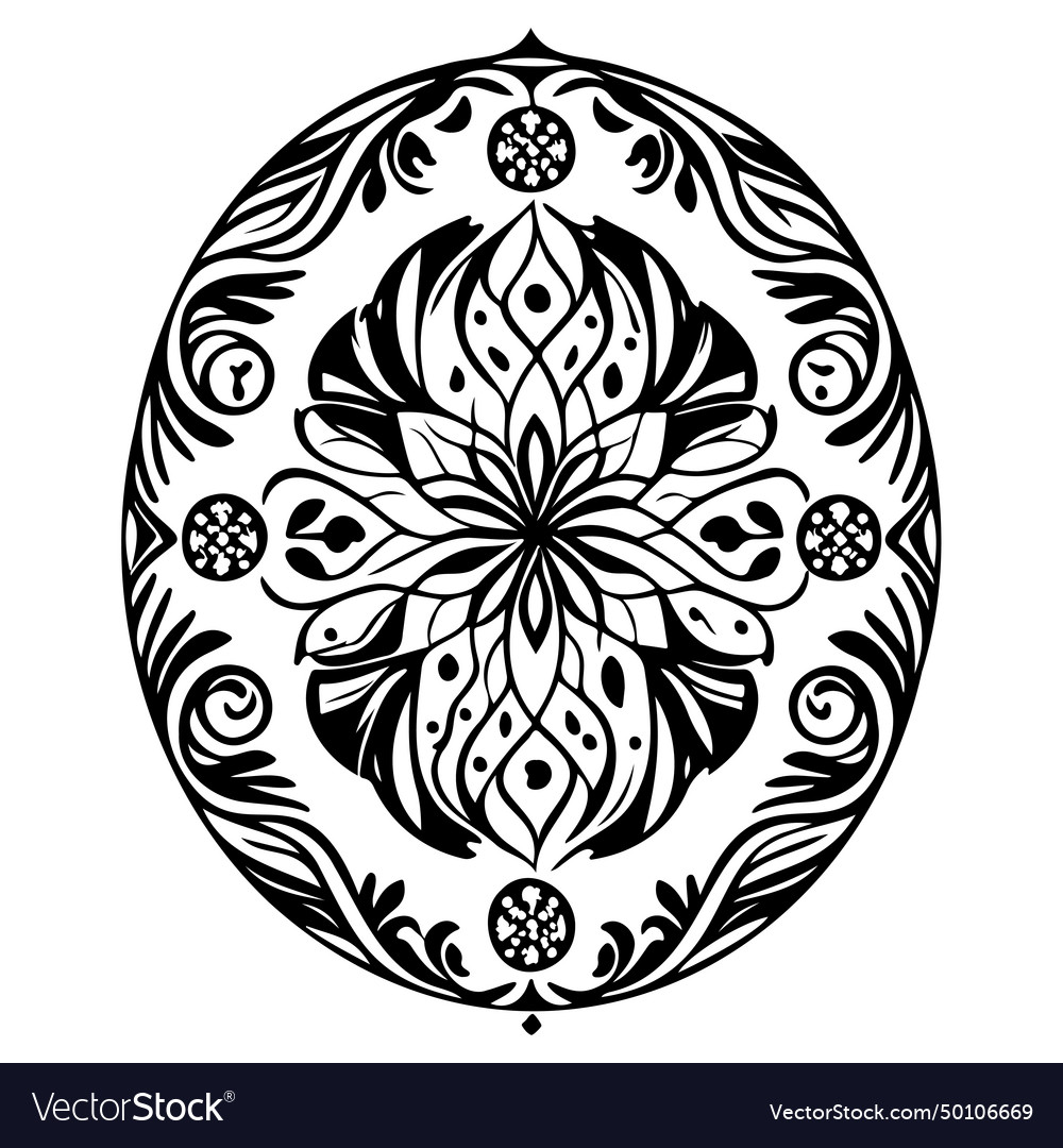 Batik pattern ornament design element