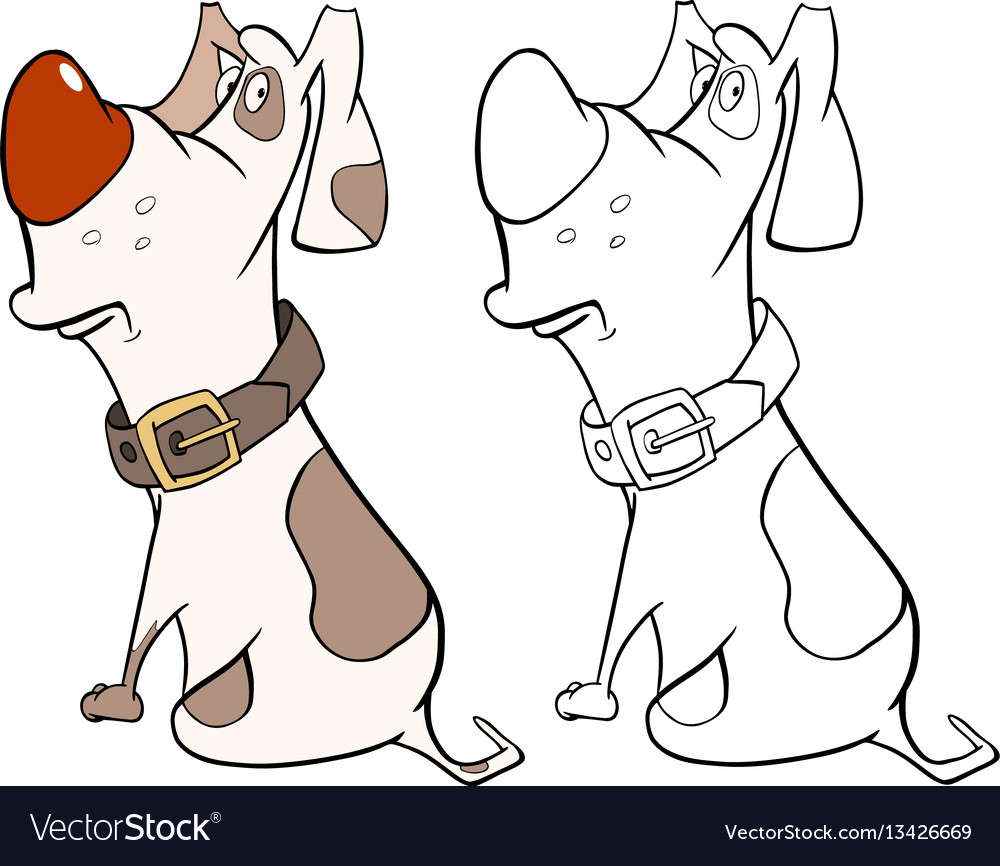 Süße Jagd Hund Cartoon Charac