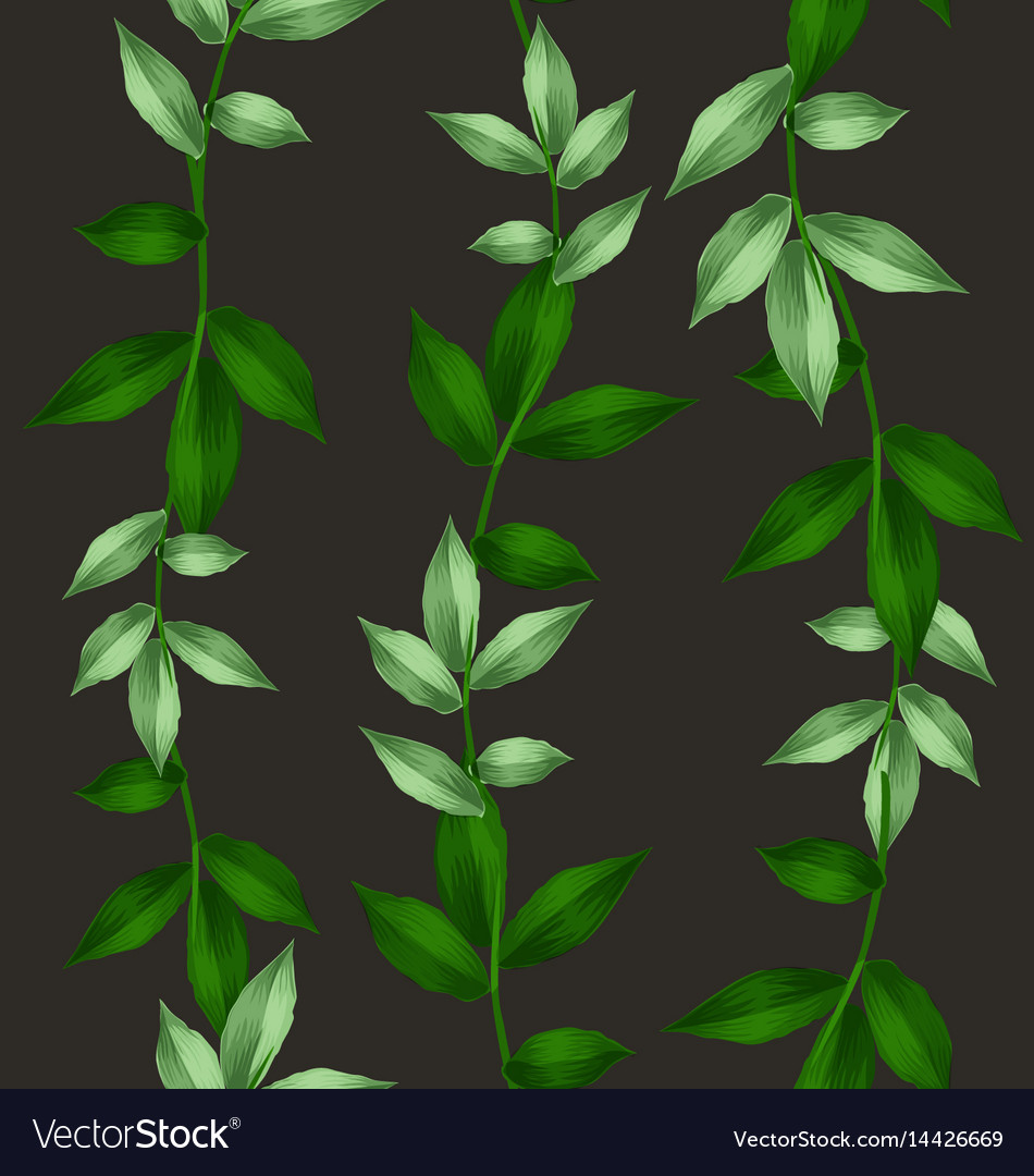 Green Leaf Seamless Pattern
