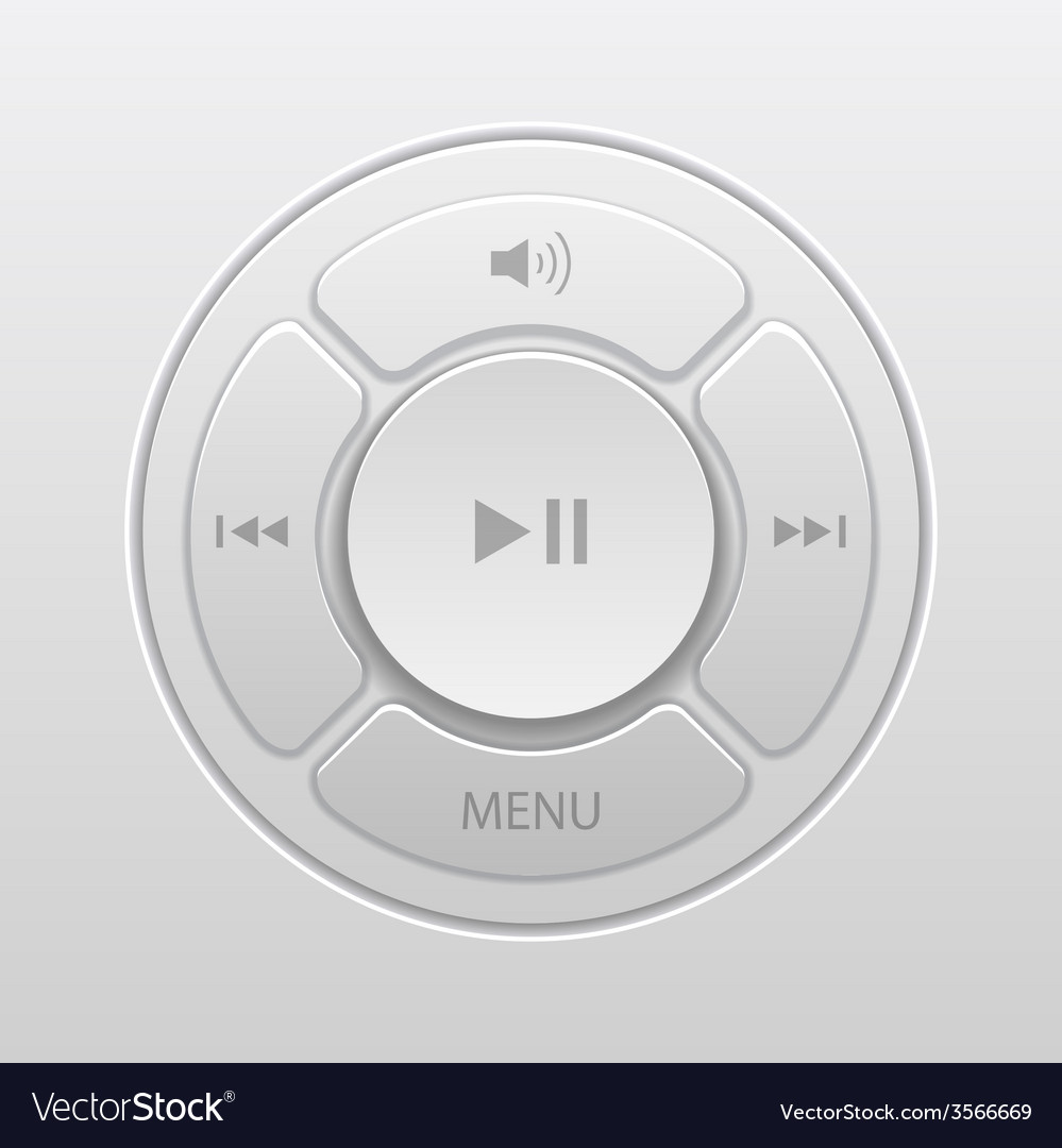 Interface design elements for music player icons