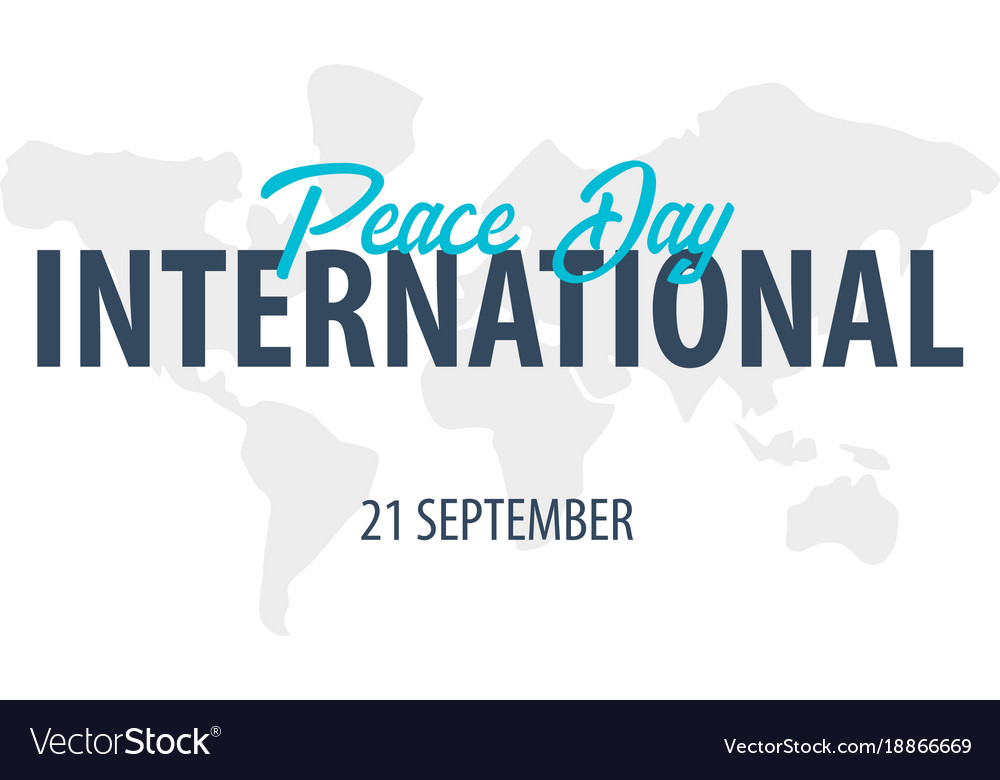 International peace day logo or emblem 21