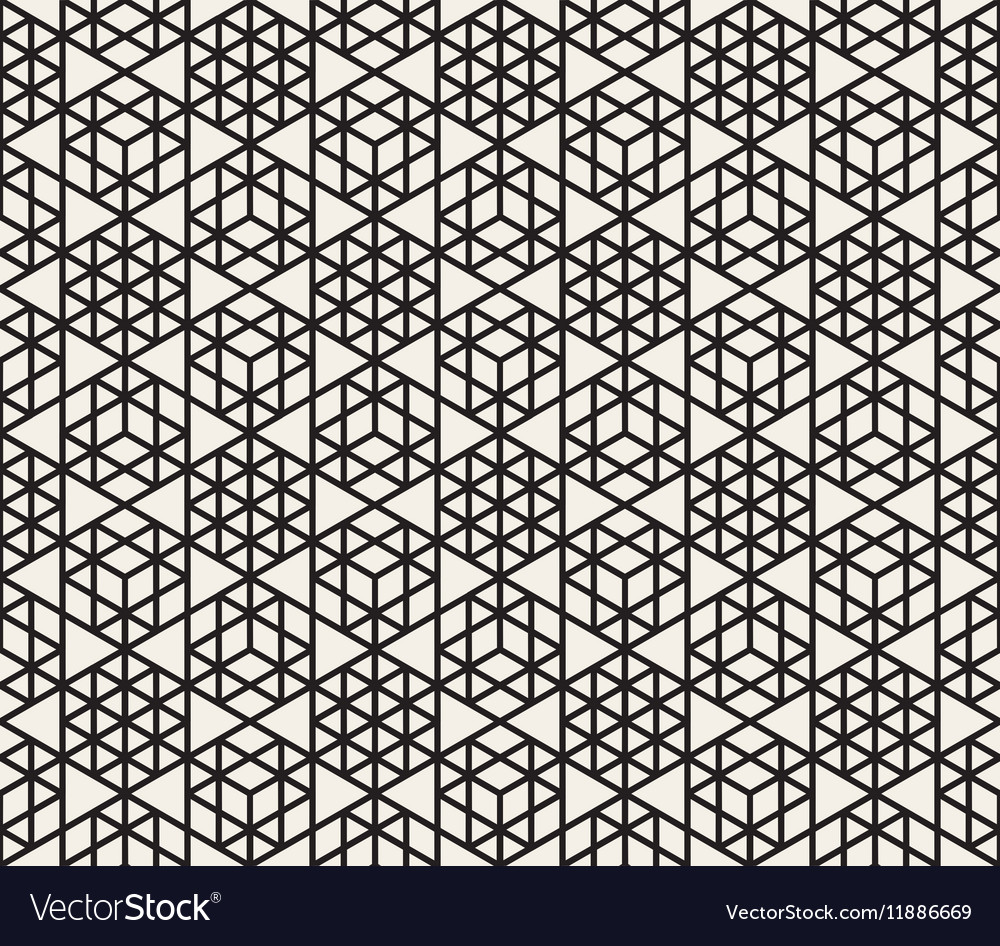 seamless black and white triangle grid royalty free vector