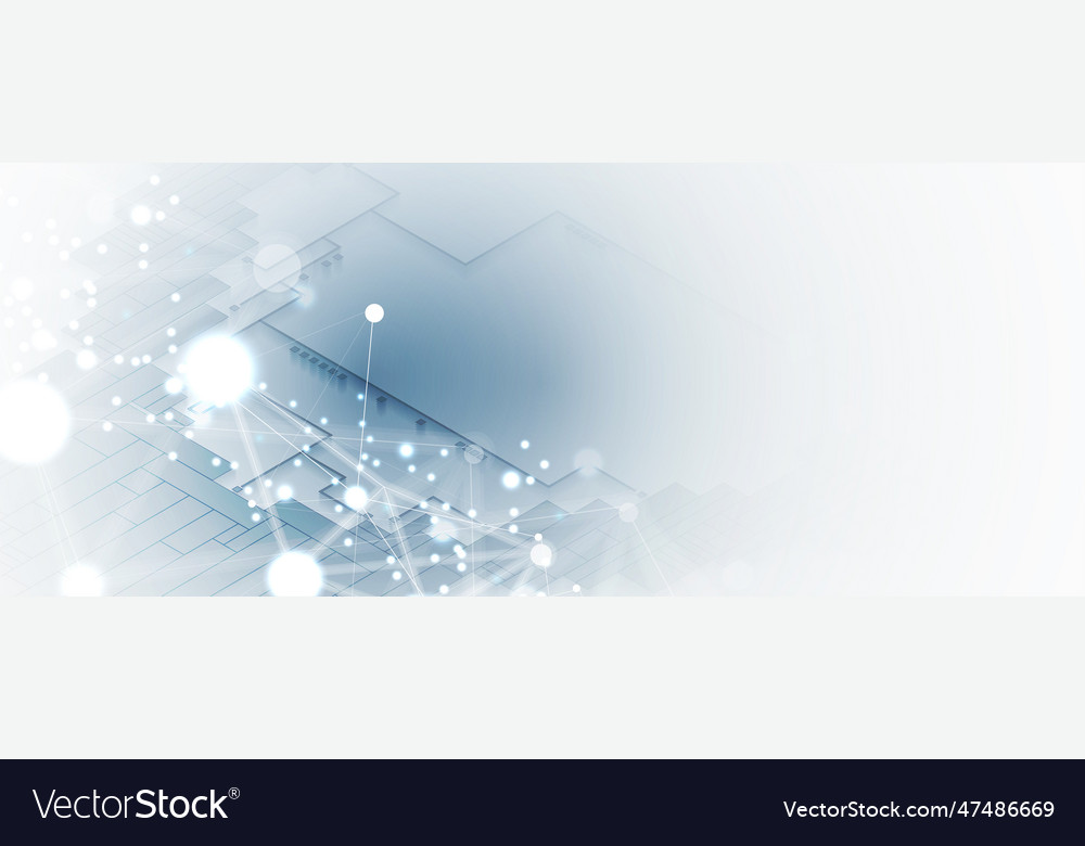 Technology data background idea of global vector image Technology data background idea of global