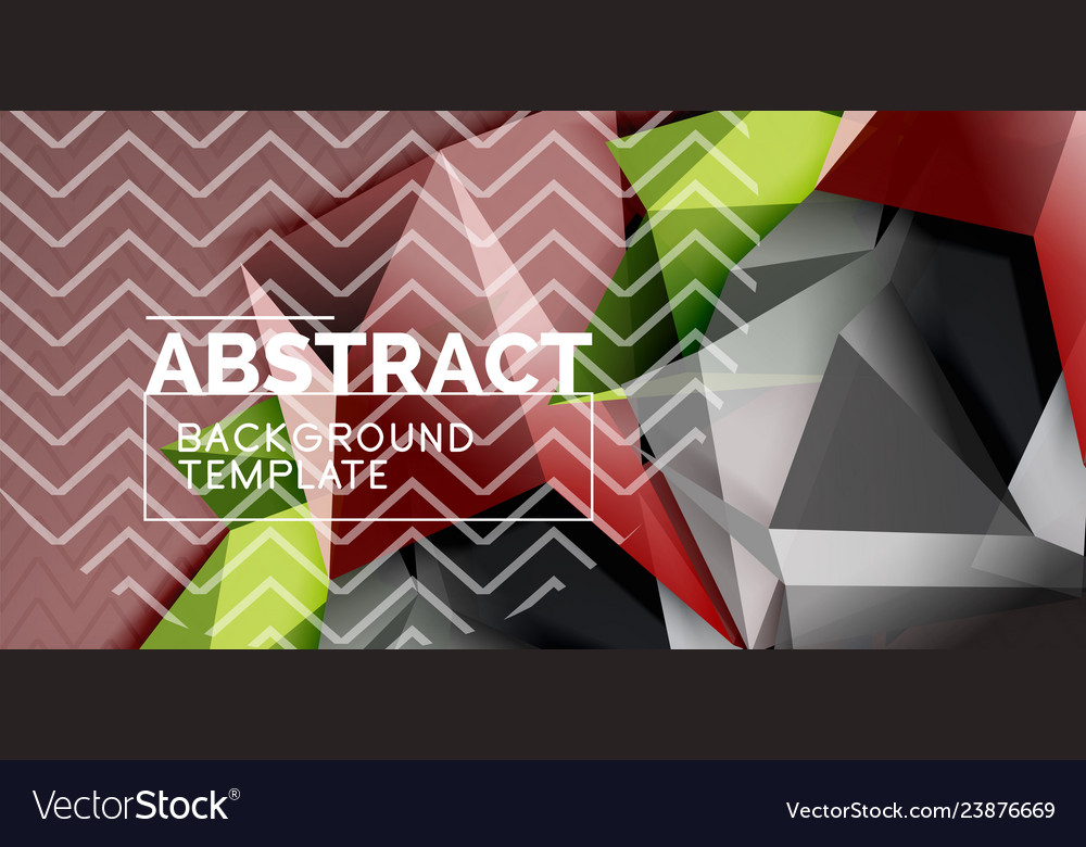 Triangular 3d geometric shapes background Vector Image Triangular 3d geometric shapes background