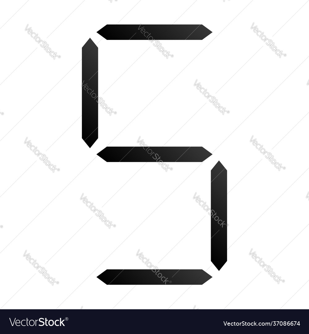 Digital display digits numbers numberals Vector Image Digital display digits numbers numberals