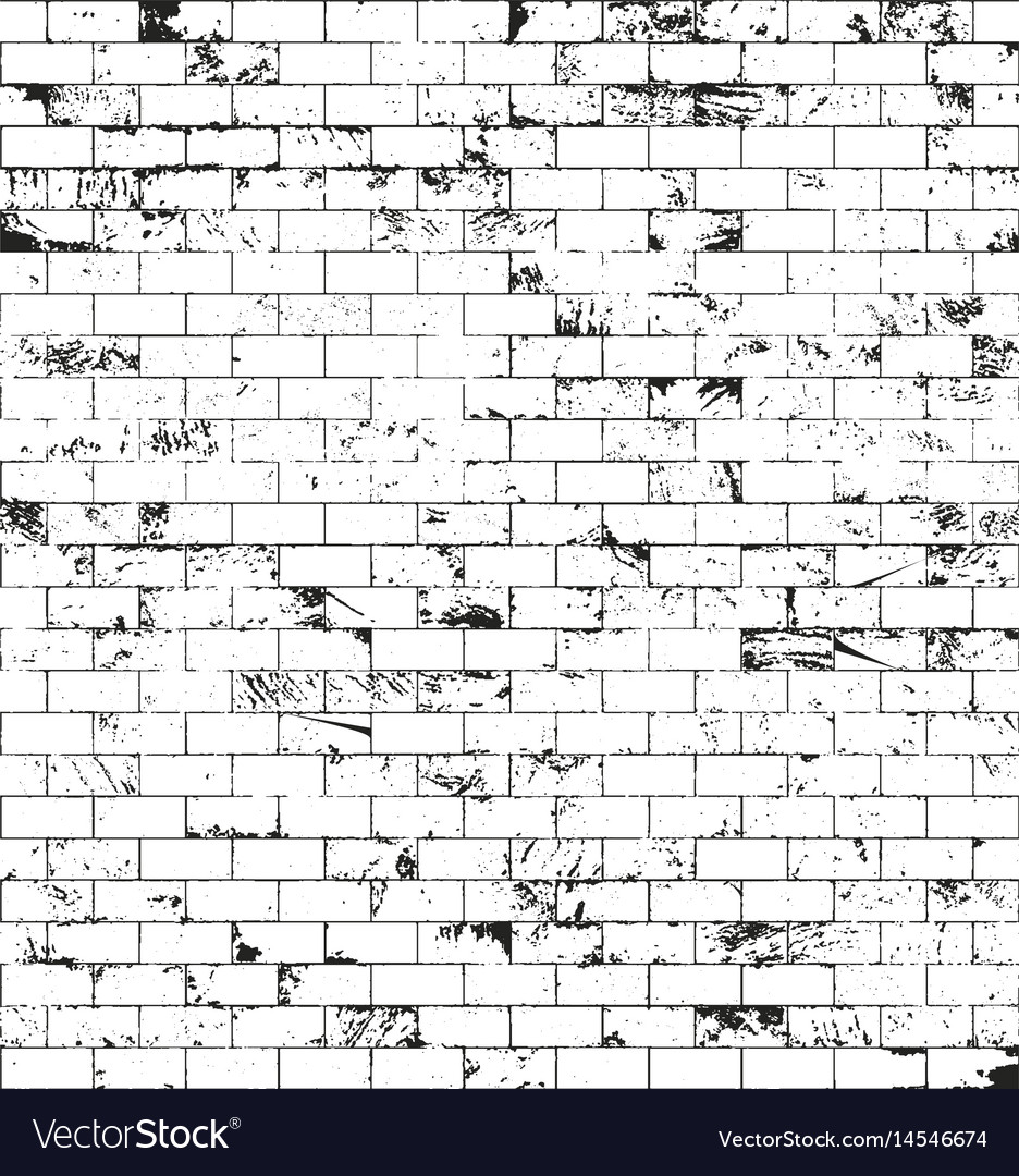 Distressed overlay texture old brickwork Vector Image