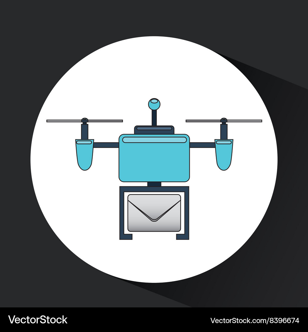 Drone technology design Royalty Free Vector Image