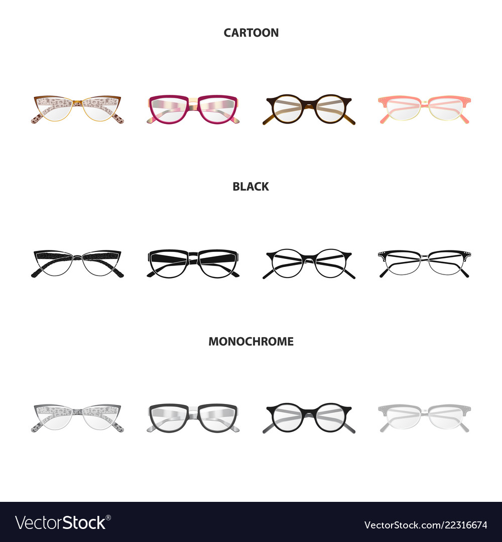 Isolated object of glasses and frame icon