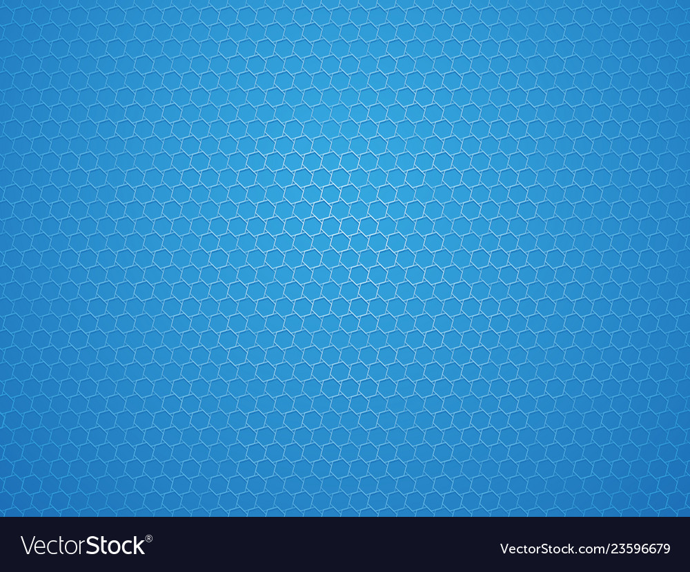 Abstract blue geometric hexagon background