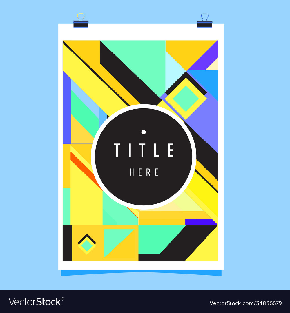 Abstract colorful geometric pattern background
