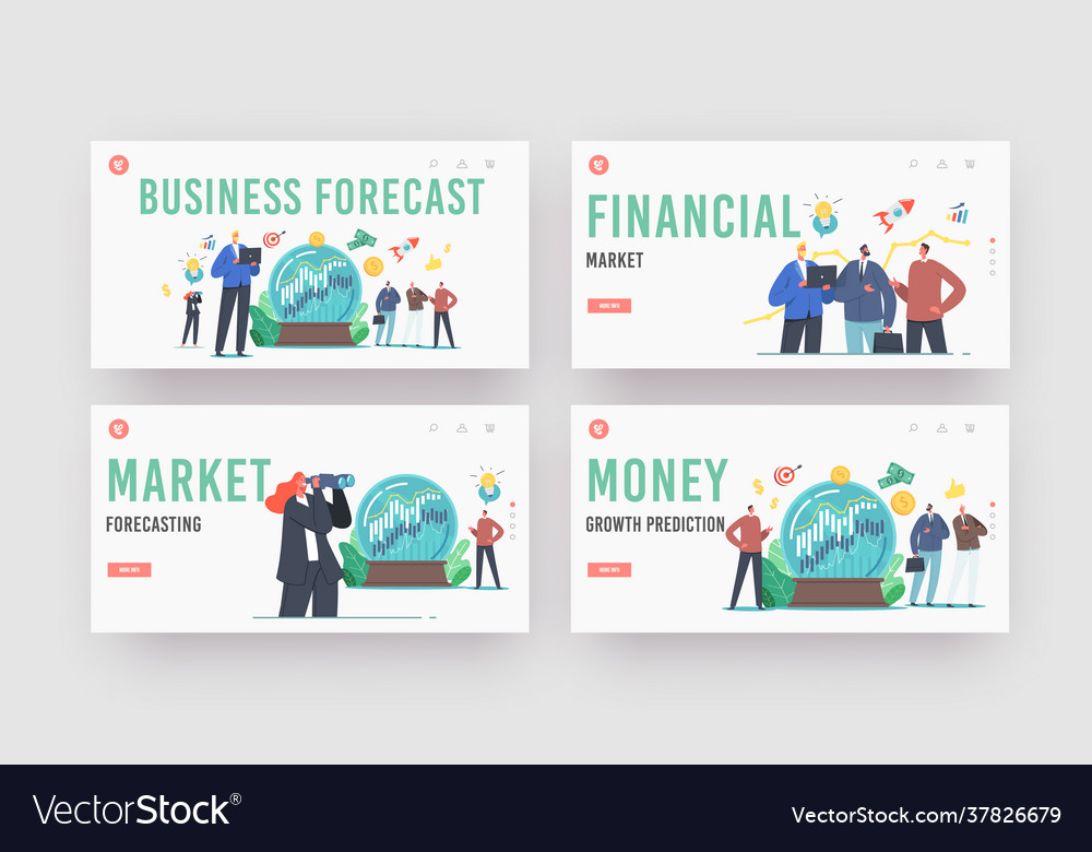 Business prediction market trends forecast Vector Image