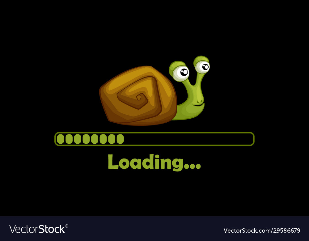 Cute Snail Loading Icon - Game Menu