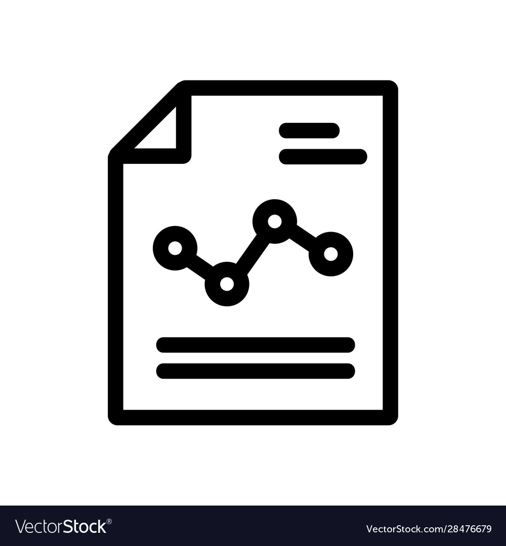 Description graph icon isolated vector image Description graph icon isolated