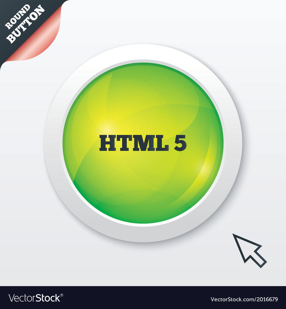 Html5 sign icon new markup language symbol