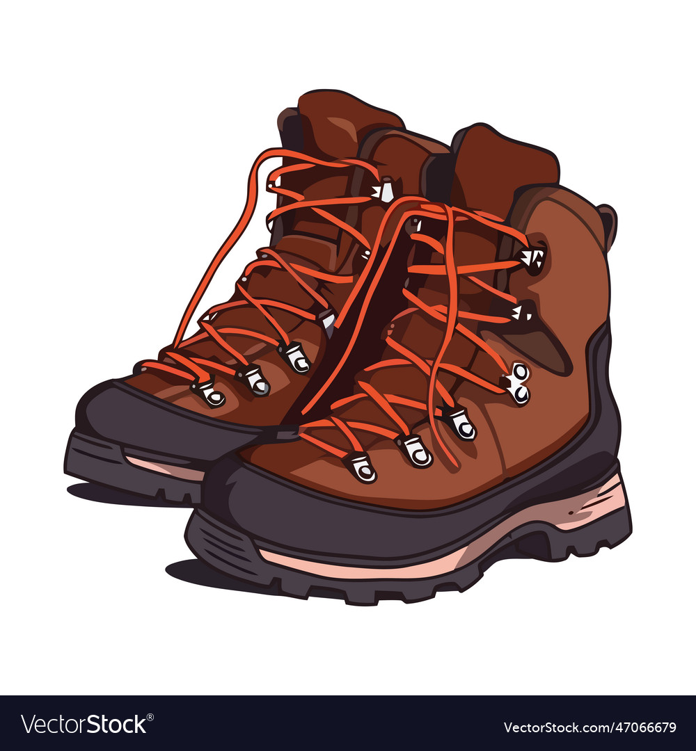 New shoes for adventure extreme Royalty Free Vector Image