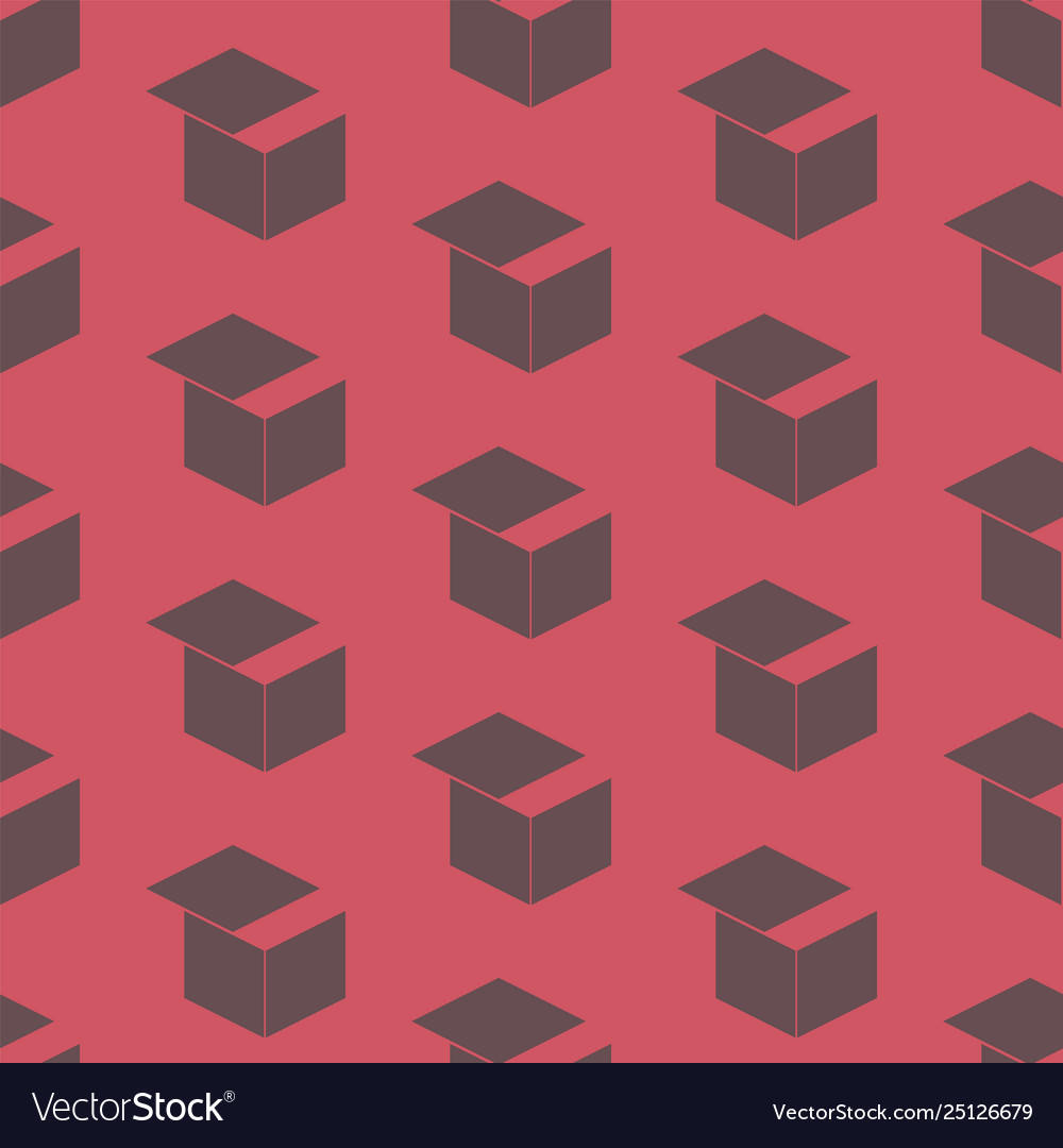 Seamless cube like geometric pattern from shape